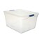 Rubbermaid 18.63 in. x 23.5 in. x 12.25 in. 71-Quart Clever Store Basic Latch-Lid Container - Clear